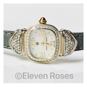 David Yurman Sterling 18k Diamond Watch